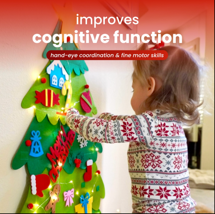 MyMerryTree™ Interactive Felt Christmas Tree