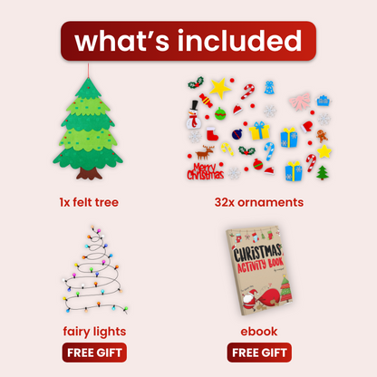 MyMerryTree™ Interactive Felt Christmas Tree