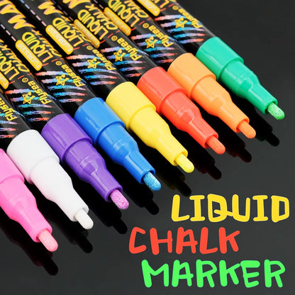GlowWhiz™ Liquid Chalk Erasable Markers